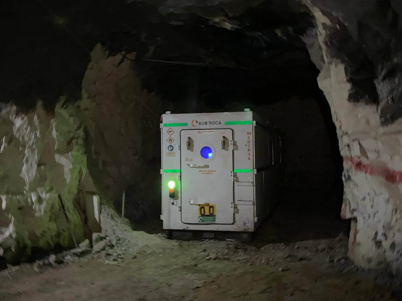 Refuge de secours mine souterraine Shelt'Air