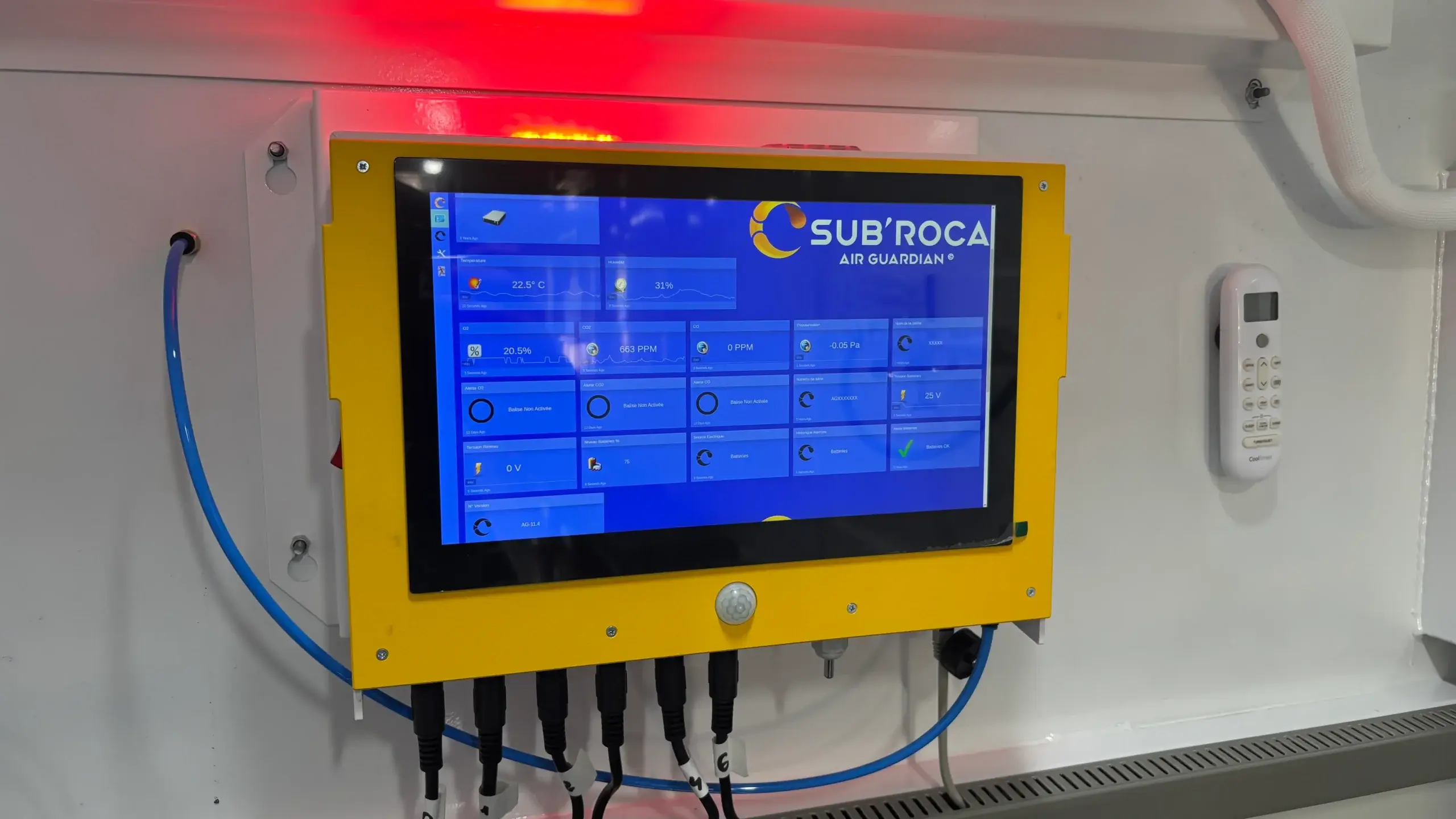 Technologie AirGuardian©: système de contrôle automatisé du refuge de secours Shelt'Air
