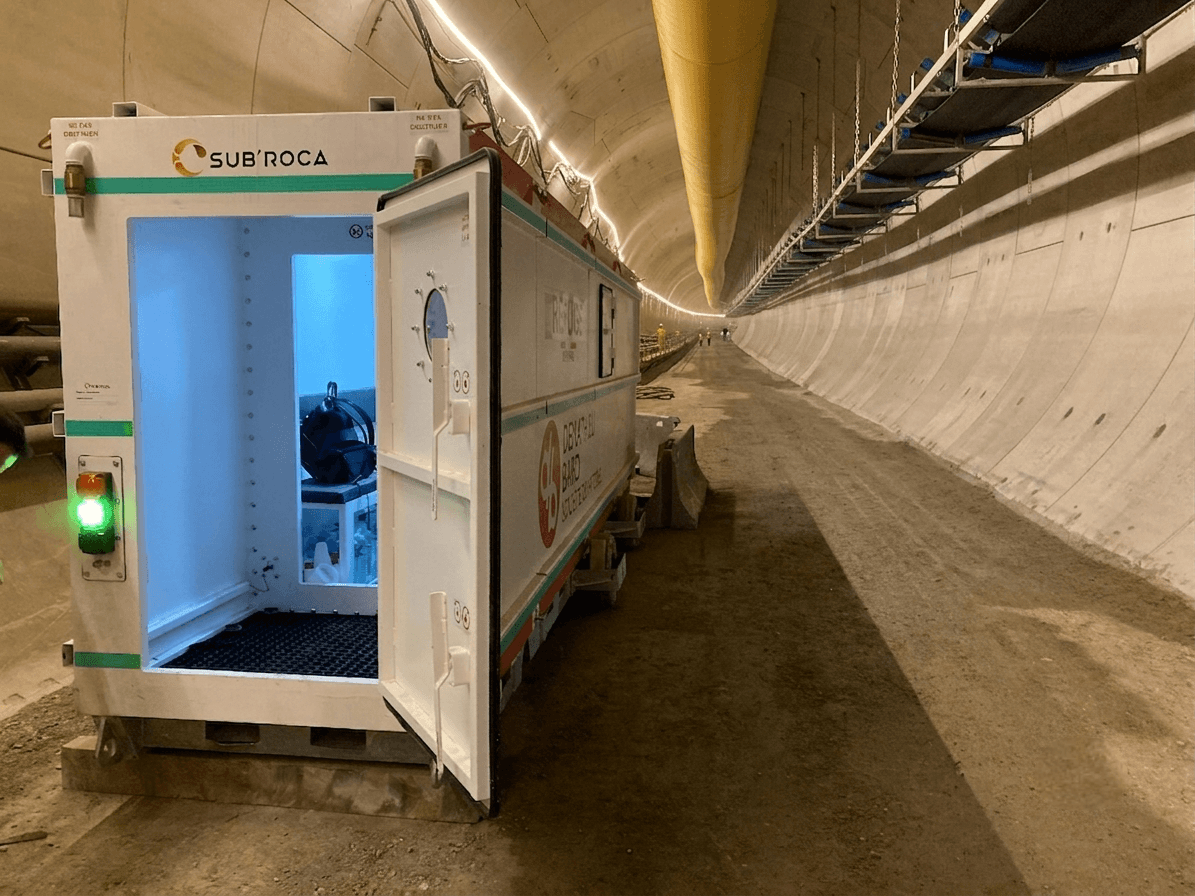 Refuges de secours Shelt'Air : tunnel