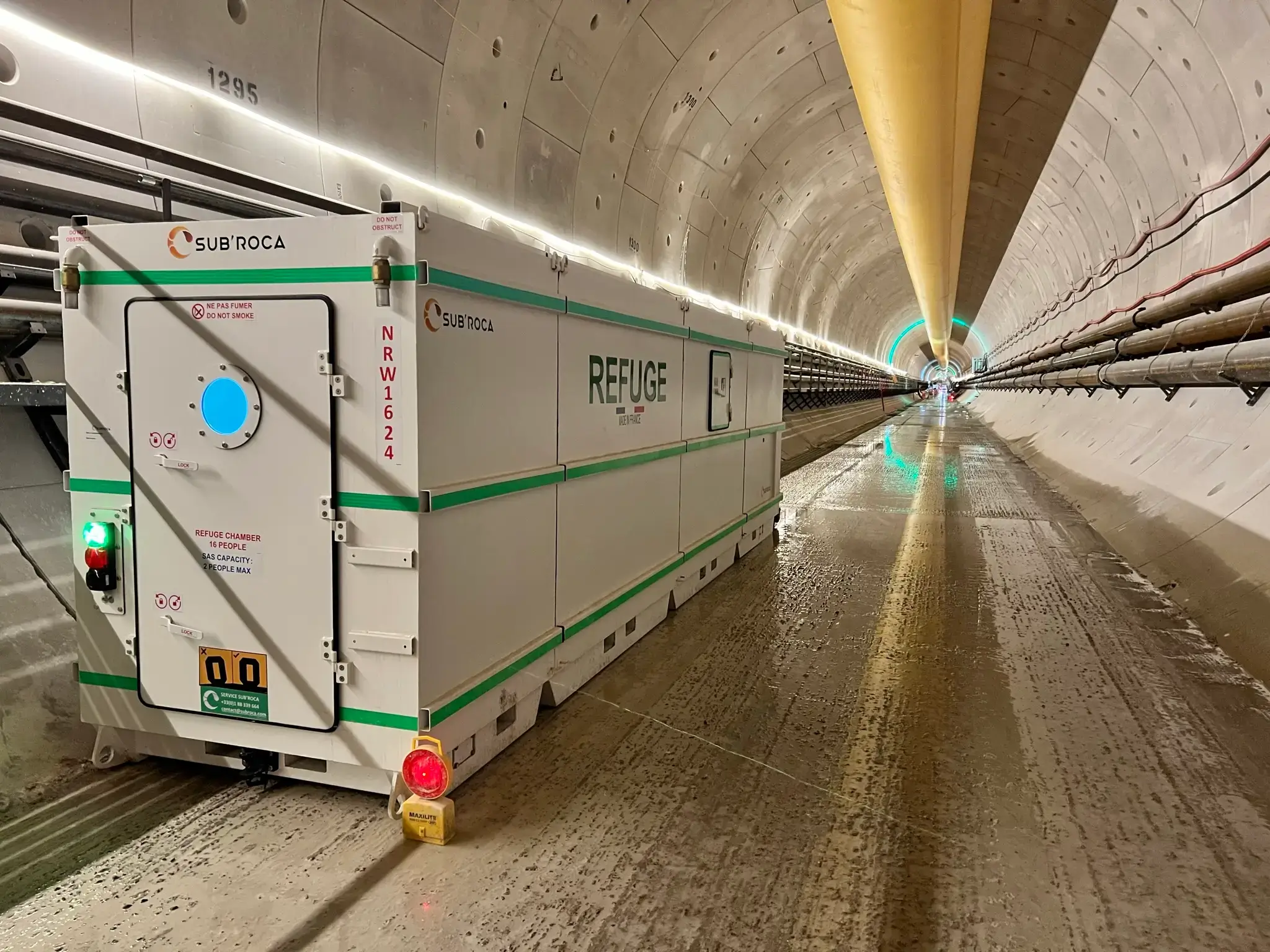 Refuge de secours souterrain Shelt'Air pour tunnel et mine